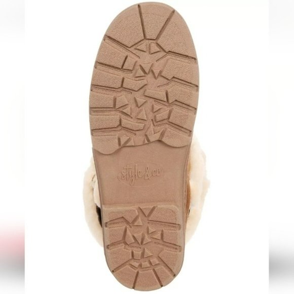 Style & Co Witty Cold-Weather Boots Tan -7 - Picture 4 of 8